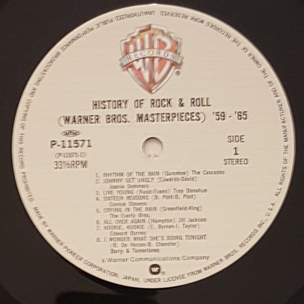 History Of Rock & Roll (Warner Bros. Masterpieces) '59-'65