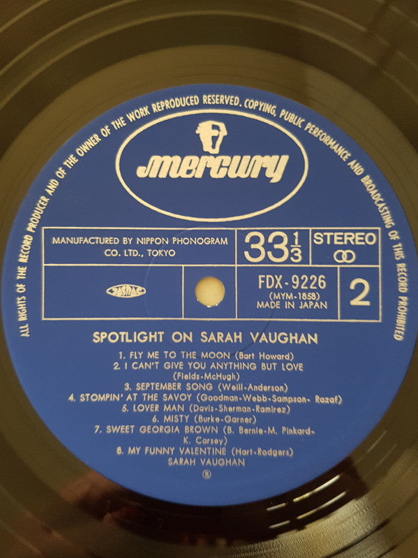 Spotlight On Sarah Vaughan