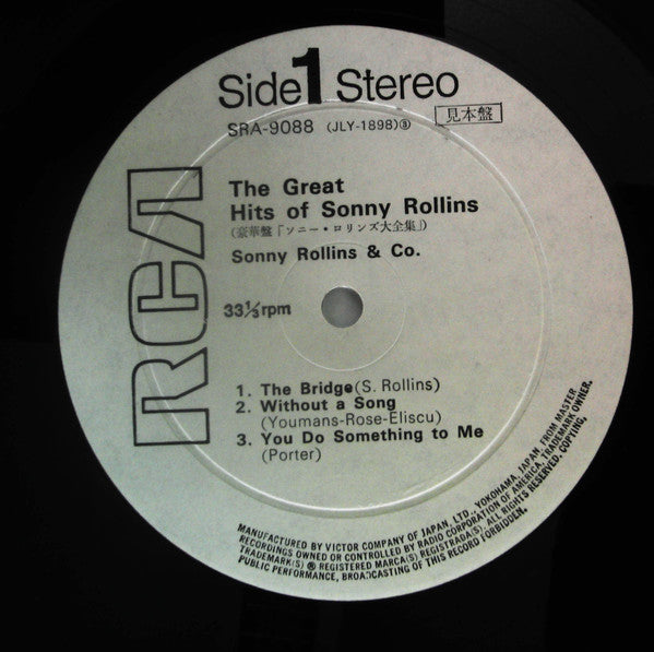 The Great Hits Of Sonny Rollins