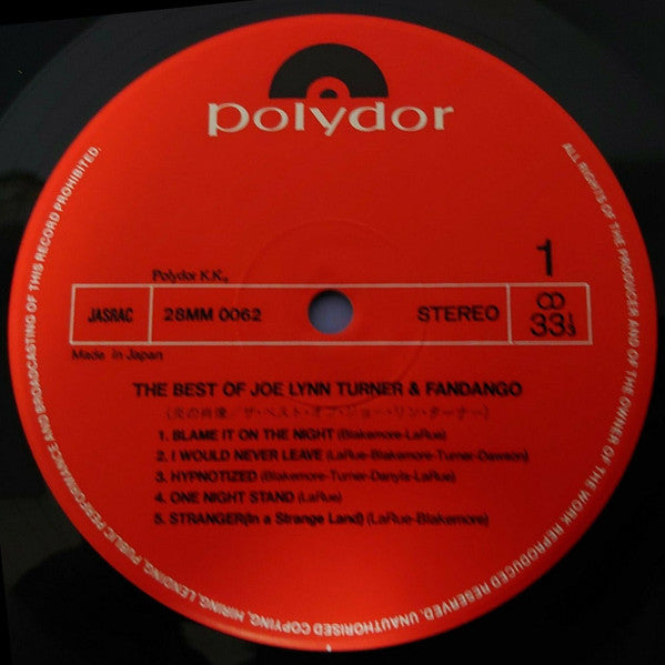 The Best Of Joe Lynn Turner And Fandango