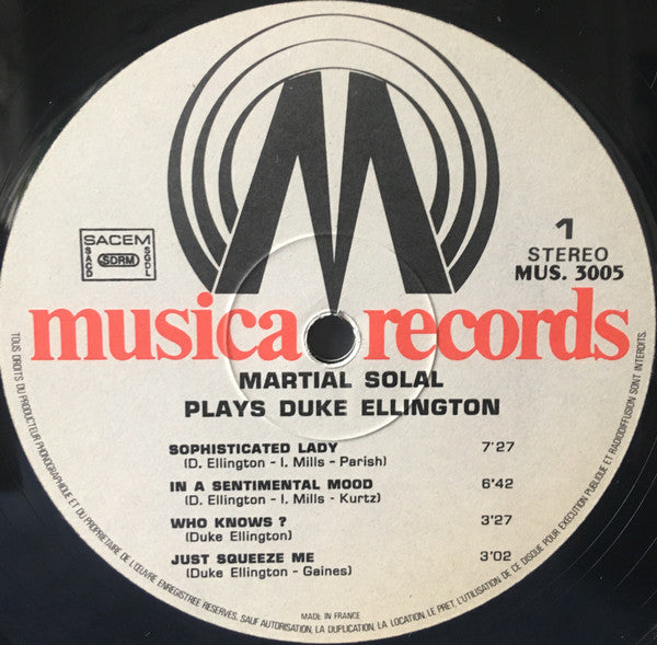 Plays Duke Ellington