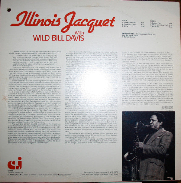 Illinois Jacquet With Wild Bill Davis Vol.2