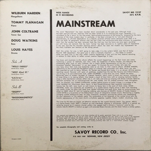 Mainstream 1958