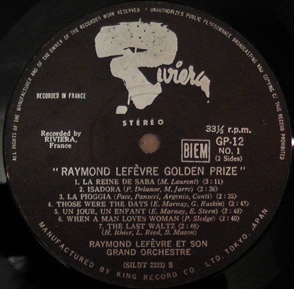 Raymond Lefèvre Golden Prize