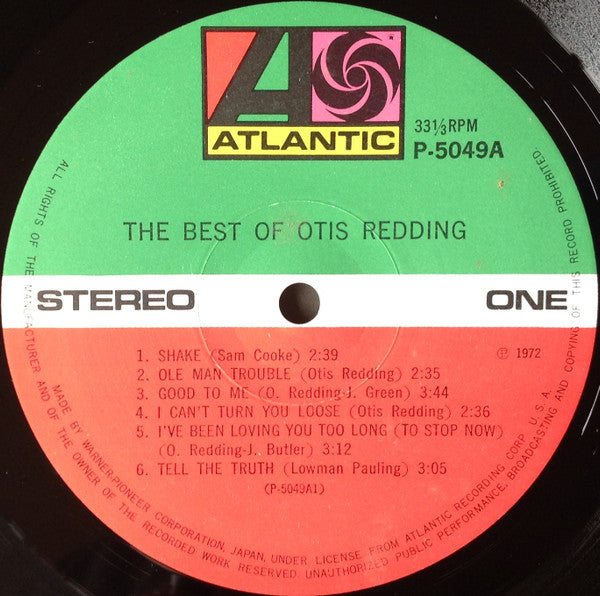 The Best Of Otis Redding = ベスト・オブ・オーティス・レディング