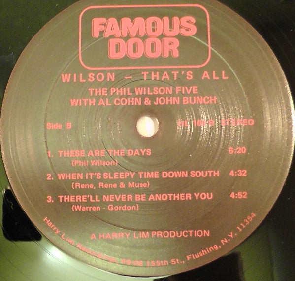 Wilson-That's All