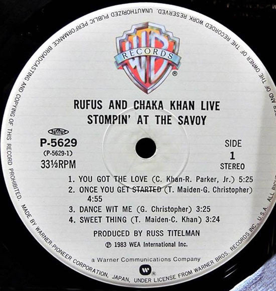 Live (Stompin' At The Savoy)