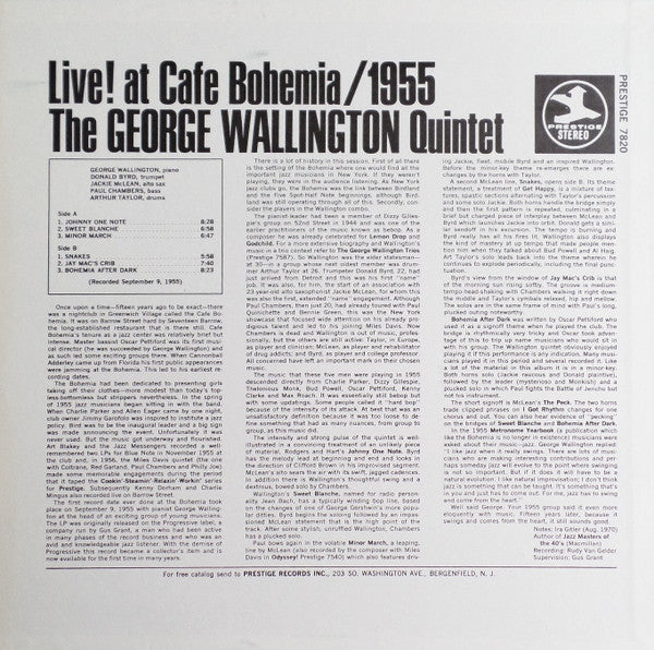 Live! At Cafe Bohemia/1955