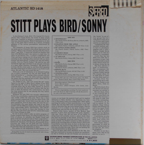 Stitt Plays Bird