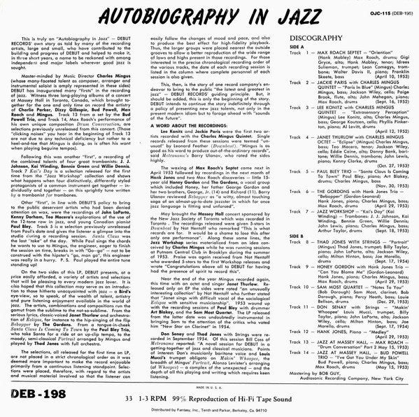Autobiography In Jazz