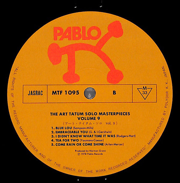 The Tatum Solo Masterpieces, Vol. 9