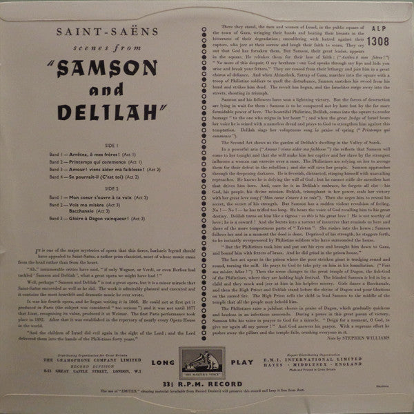 Scenes From Samson And Delilah