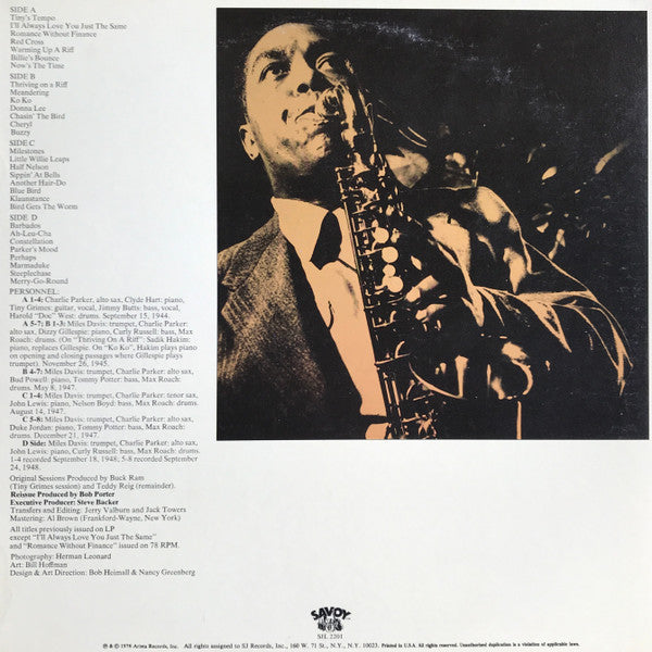Bird / The Savoy Recordings (Master Takes)