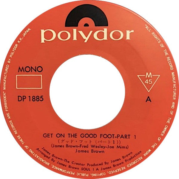 Get On The Good Foot (Part 1 And Part 2) = グッド・フットハート1アンド2