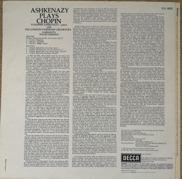 Ashkenazy Plays Chopin