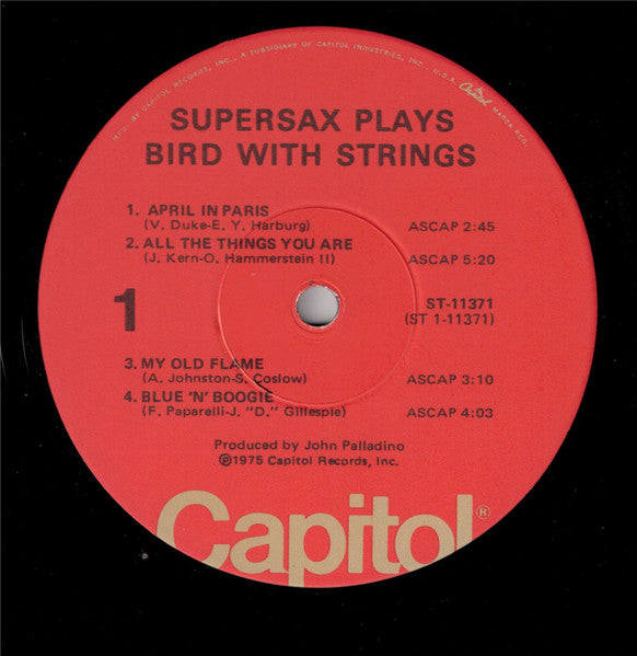 Supersax Plays Bird With Strings