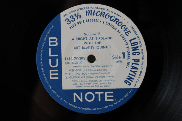 A Night At Birdland, Volume 2