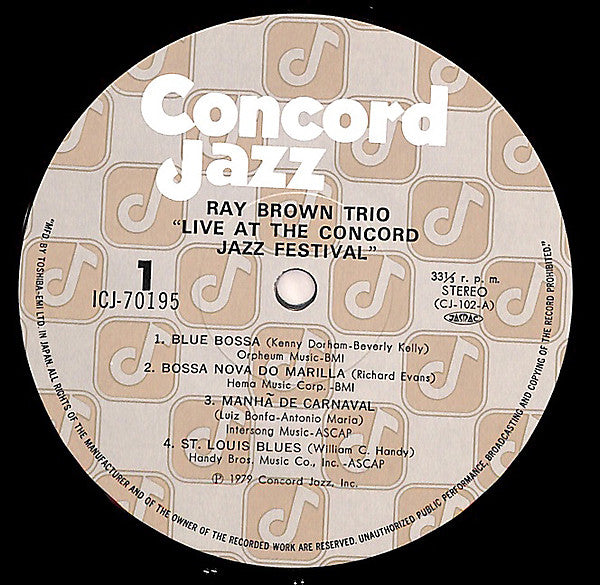 Live At The Concord Jazz Festival 1979
