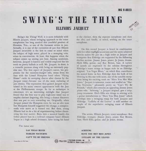 Swing's The Thing