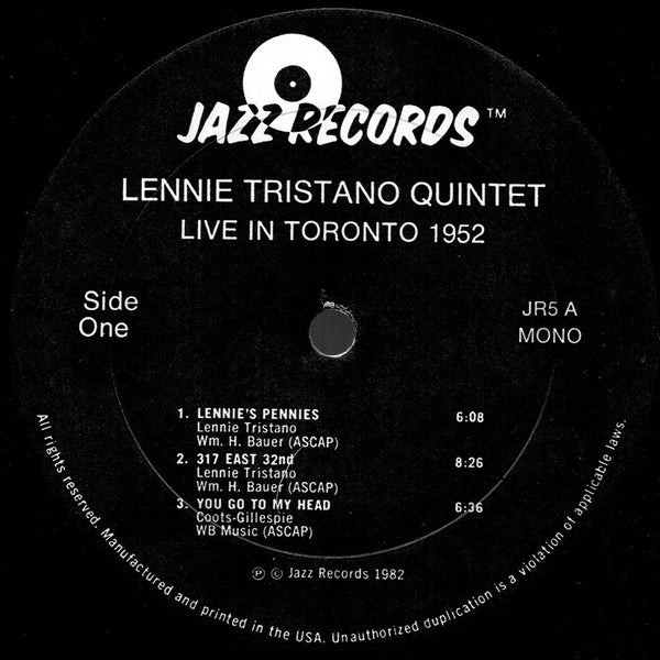 Live In Toronto 1952