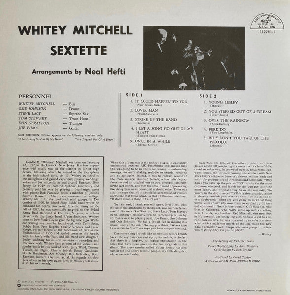 Whitey Mitchell Sextette