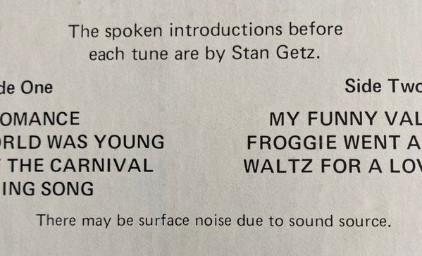 The "Brilliant" Canadian Concert Of Stan Getz