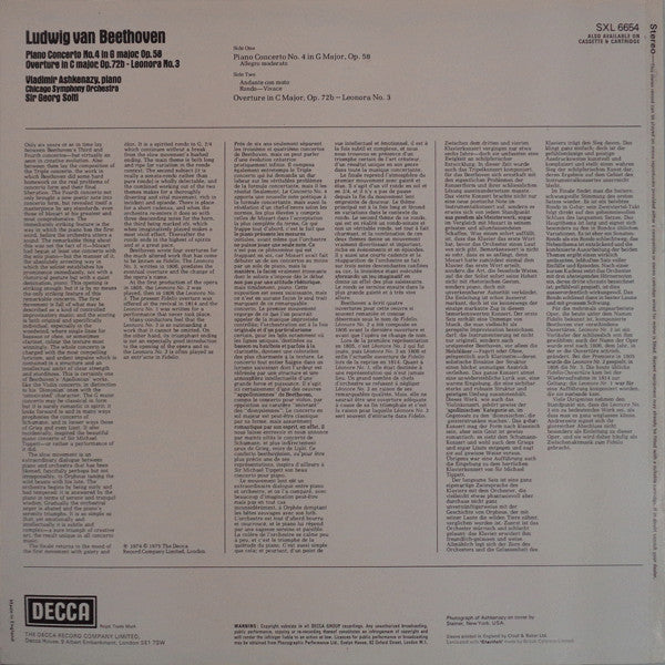Piano Concerto No. 4 / Leonora No. 3 Overture