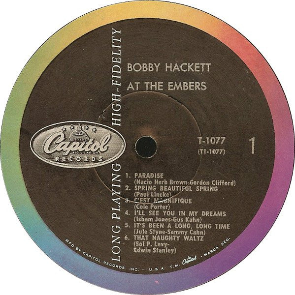 Bobby Hackett At The Embers
