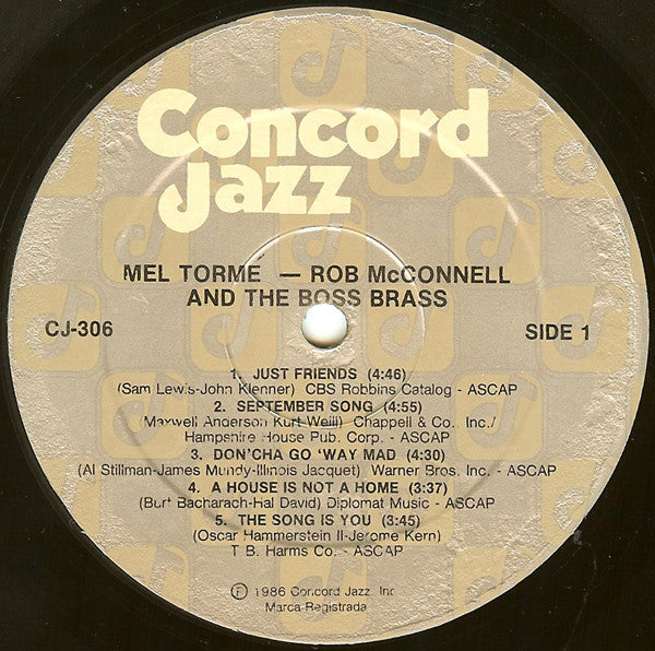 Mel Tormé - Rob McConnell And The Boss Brass