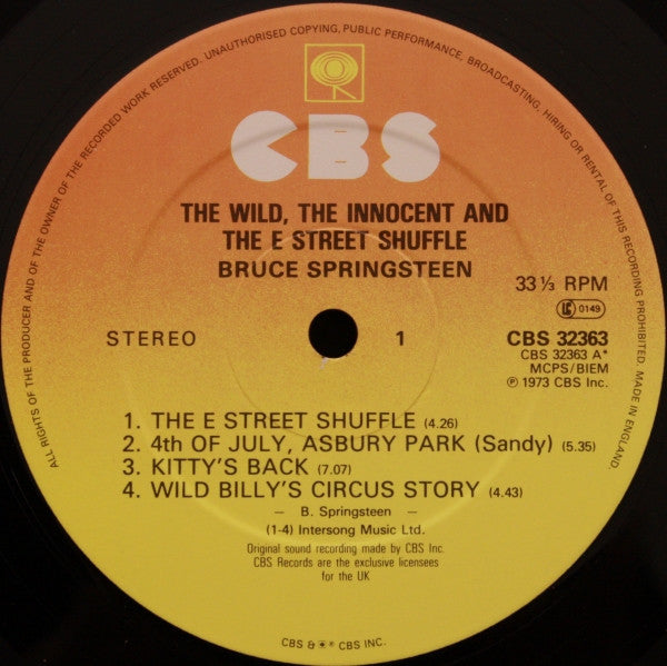 The Wild, The Innocent & The E Street Shuffle