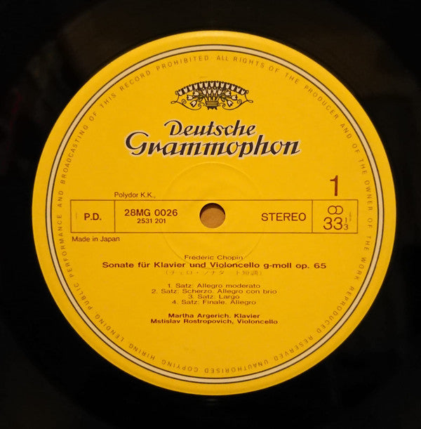 Sonate Op. 65 · Polonaise Op. 3 / Adagio & Allegro Op. 70
