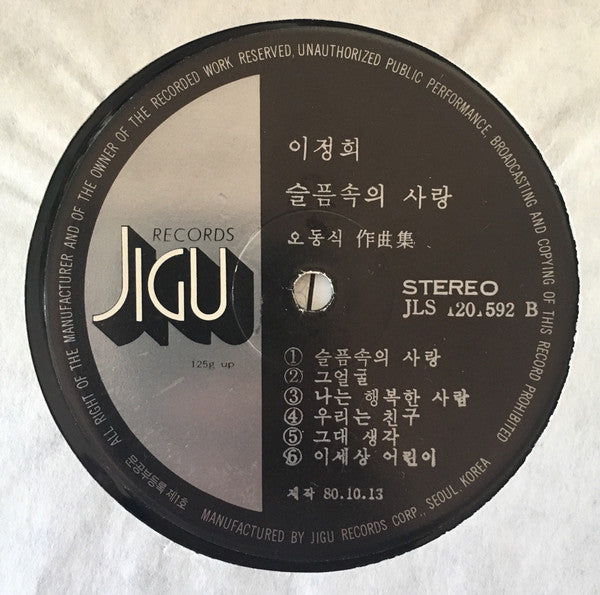 그대여/슬픔속의 사랑
