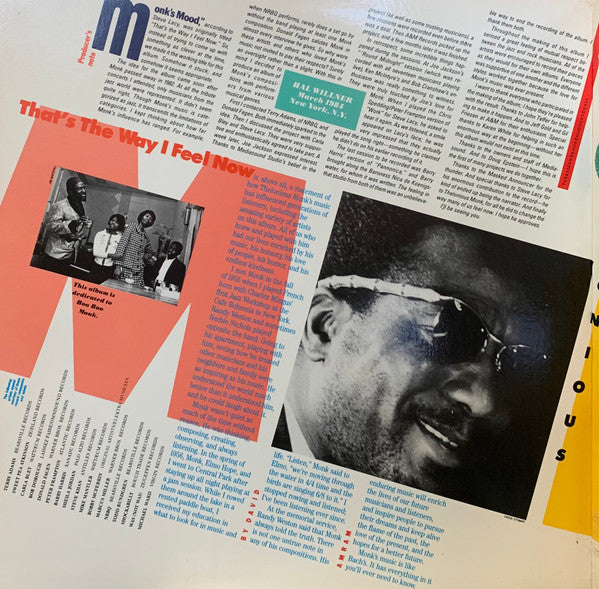 That's The Way I Feel Now - A Tribute To Thelonious Monk
