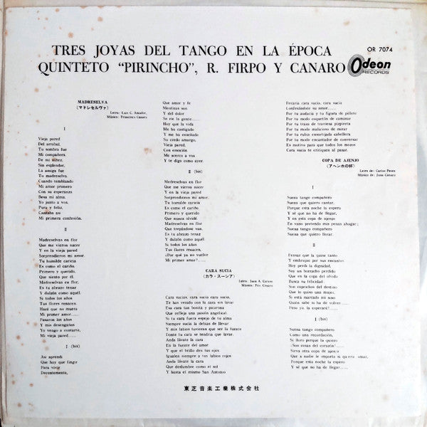 Tres Joyas Del Tango En La Epocha