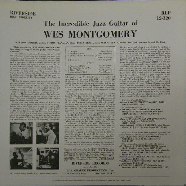 The Incredible Jazz Guitar Of Wes Montgomery