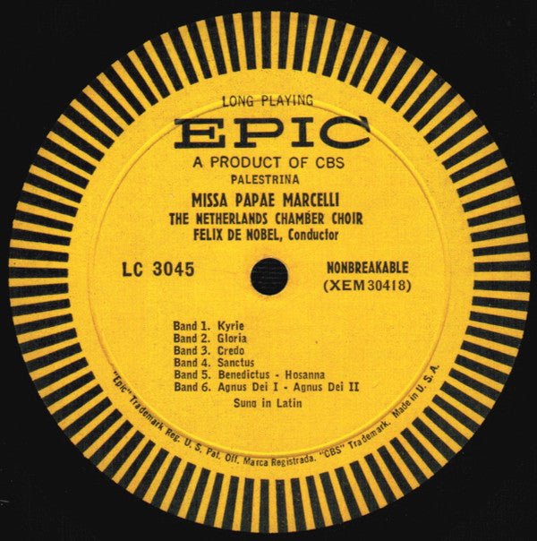 Missa Papae Marcelli / Choral Music From The Lowlands: 15th And 16th Centuries