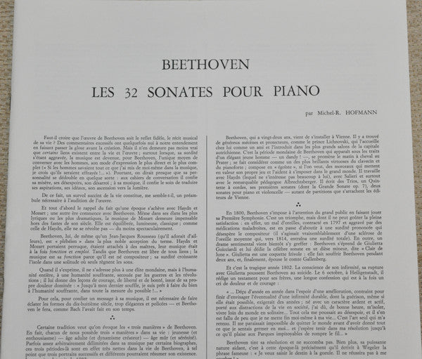 Les 32 Sonates De Beethoven