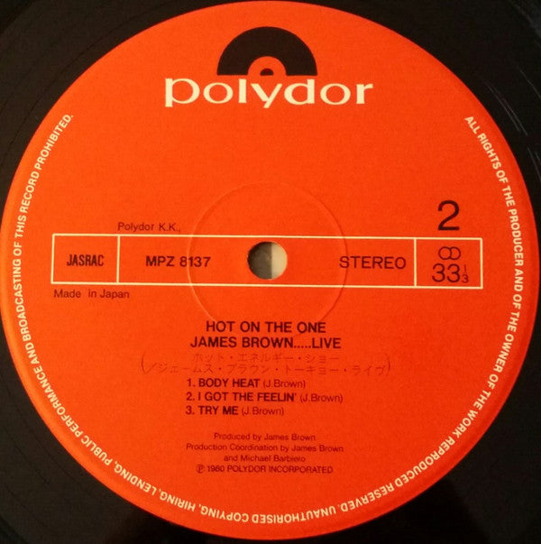 James Brown...Live • Hot On The One