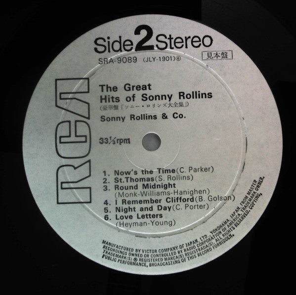 The Great Hits Of Sonny Rollins