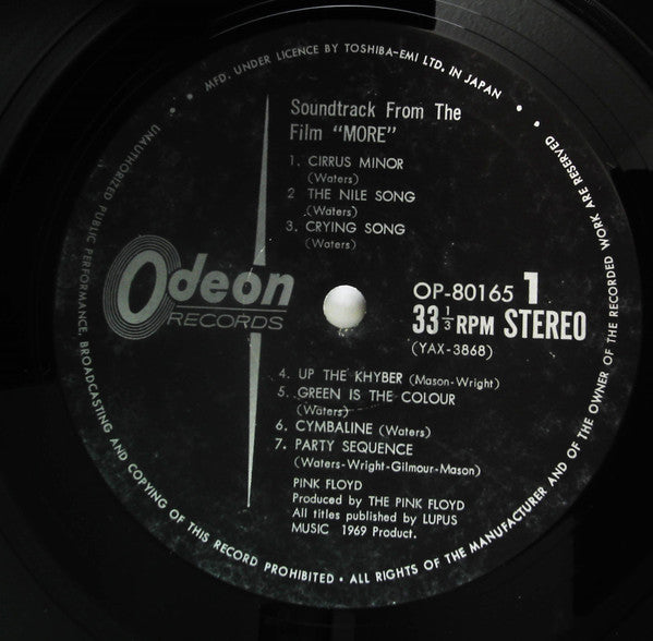 Soundtrack From The Film "More"