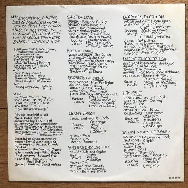 Shot Of Love