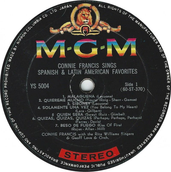 Sings Spanish & Latin American Favorites