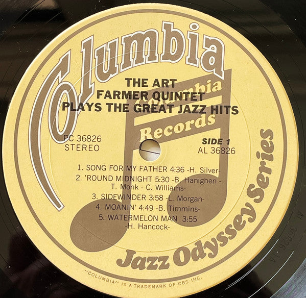 The Art Farmer Quintet Plays The Great Jazz Hits