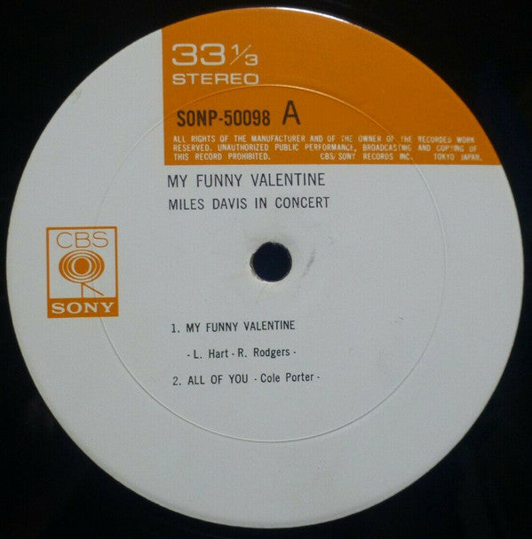 My Funny Valentine - Miles Davis In Concert