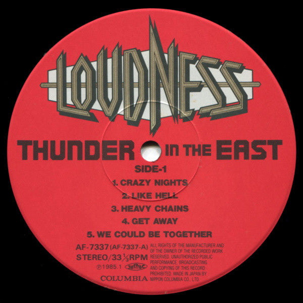 Thunder In The East = サンダー・イン・ジ・イースト