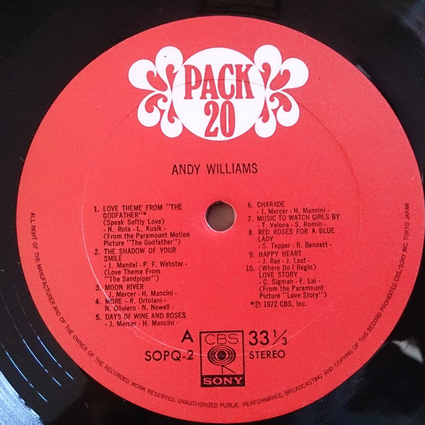 Andy Williams Pack 20
