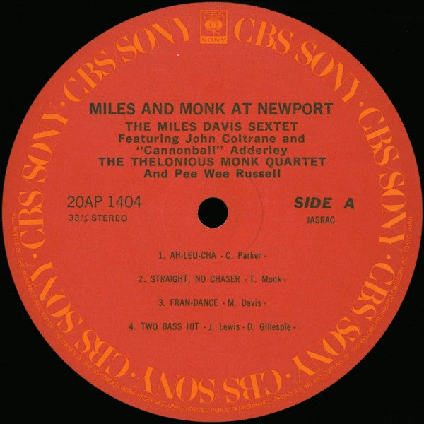 Miles & Monk At Newport