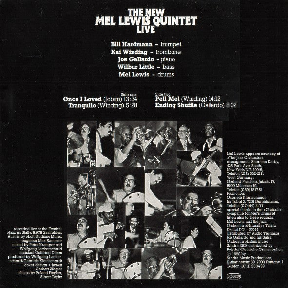 The New Mel Lewis Quintet Live