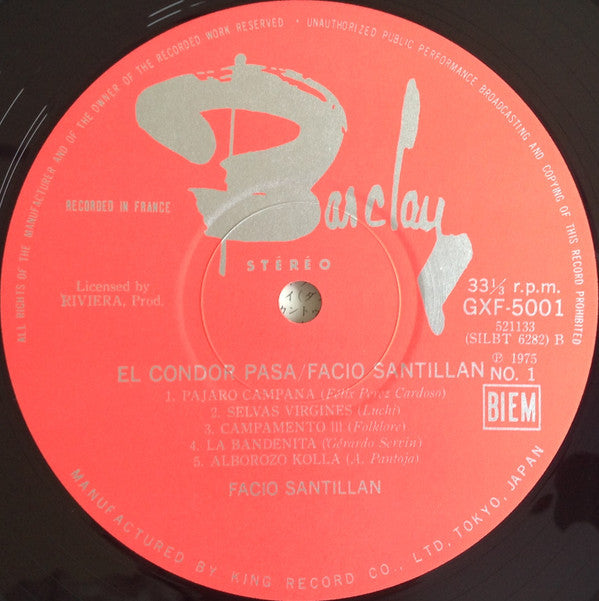 El Condor Pasa = コンドルは飛んで行く / ファシオ・サンティジャン<I>