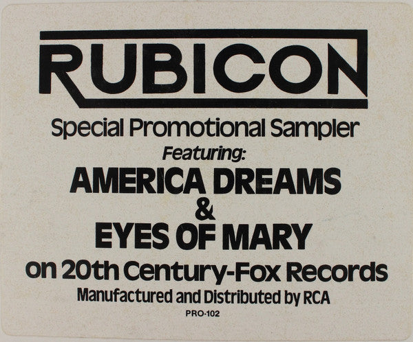 America Dreams / Eyes Of Mary